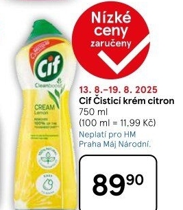 Krémový čistič Cif Cream