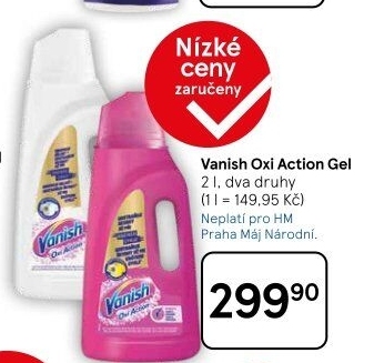 Odstraňovač skvrn gelový Vanish Oxi Action