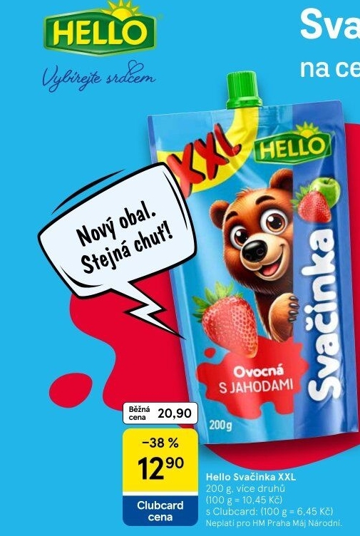 Ovocná kapsička Hello