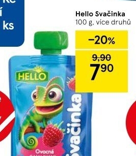 Ovocná kapsička Svačinka Hello