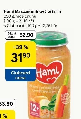 Příkrm masozeleninový Hami