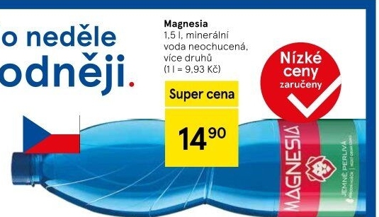 Přírodní voda Magnesia