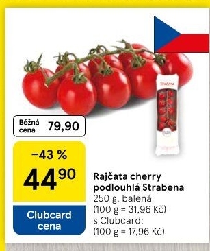 Rajčata cherry keříková Čerstvě utrženo