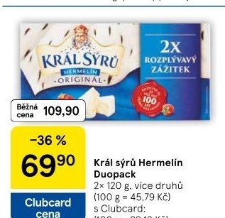 Sýr Hermelín Král sýrů