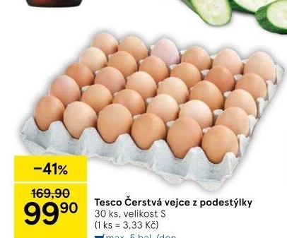 Vejce z podestýlky S Tesco