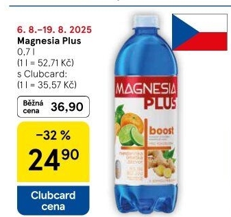 Voda ochucená plus Magnesia