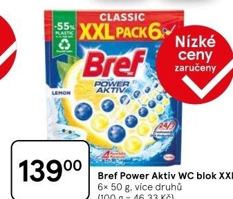 WC blok tuhý Power Aktiv Bref