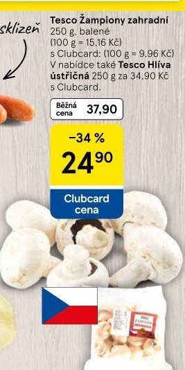 Žampiony zahradní Tesco