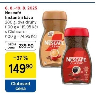 Instantní kávy Nescafé