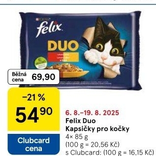 Kapsičky pro kočky Duo Felix Purina
