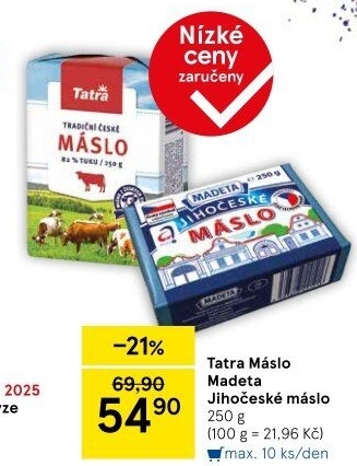 Máslo Tatra