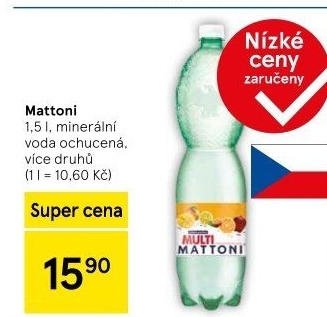 Ochucená voda Mattoni