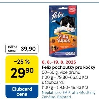 Pamlsky pro kočky Felix Purina