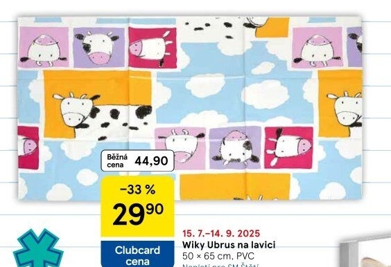 Pracovní dětský ubrus Wiky