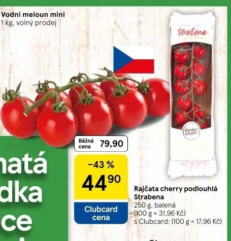 Rajčata cherry keříková Čerstvě utrženo