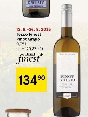 Víno Pinot Grigio Tesco Finest