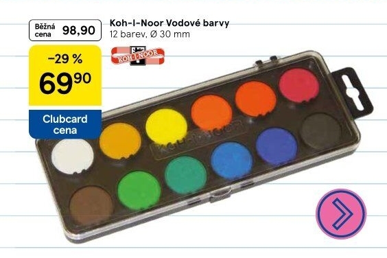 Vodové barvy KOH-I-NOOR