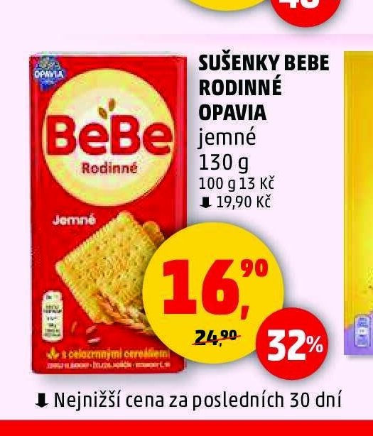 Sušenky Bebe Rodinné Opavia