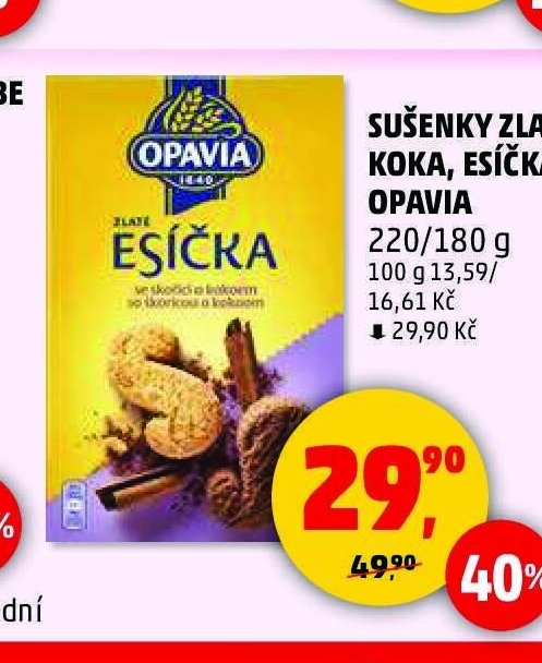 Sušenky Zlaté Koka, Esíčka Opavia