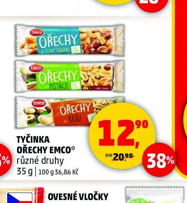 TYČINKA OŘECHY EMCO