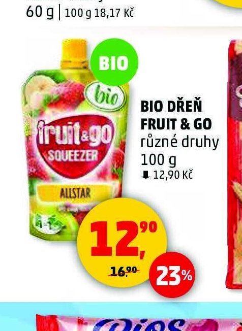 BIO DŘEŇ FRUIT & GO