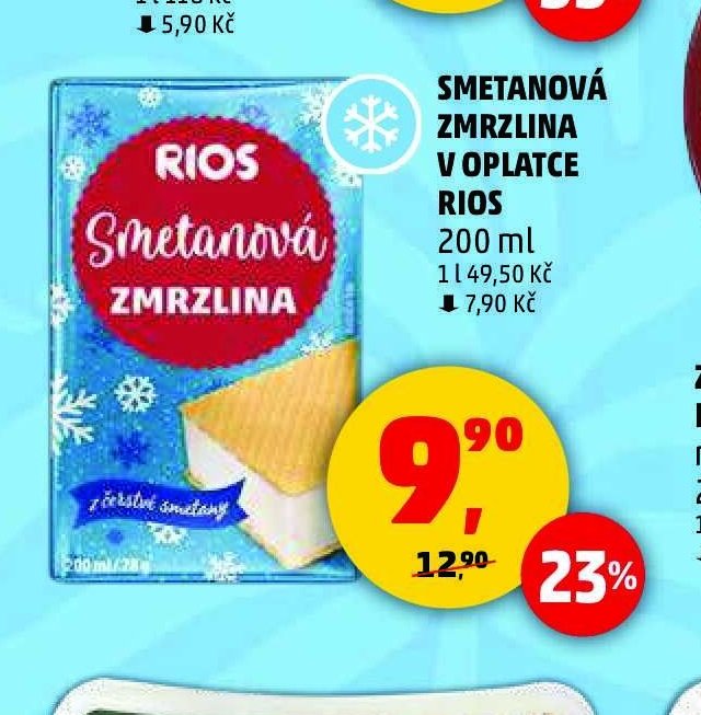 SMETANOVÁ ZMRZLINA V OPLATCE RIOS
