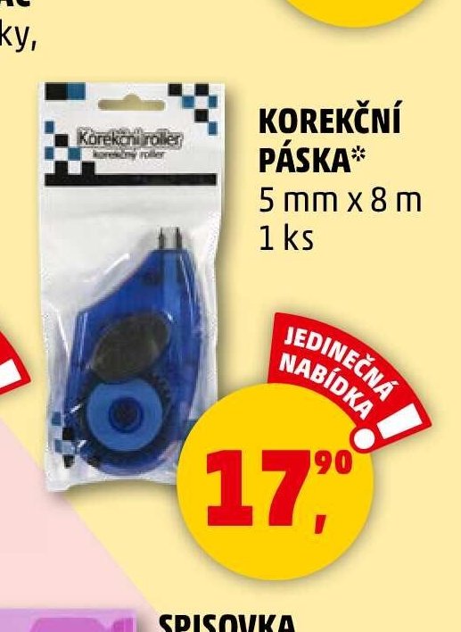 KOREKČNÍ PÁSKA* 5 mm x 8 m