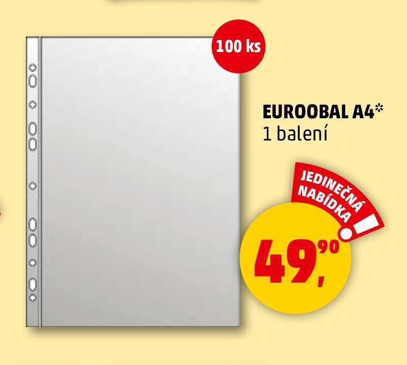 EUROOBAL A4* 1 balení