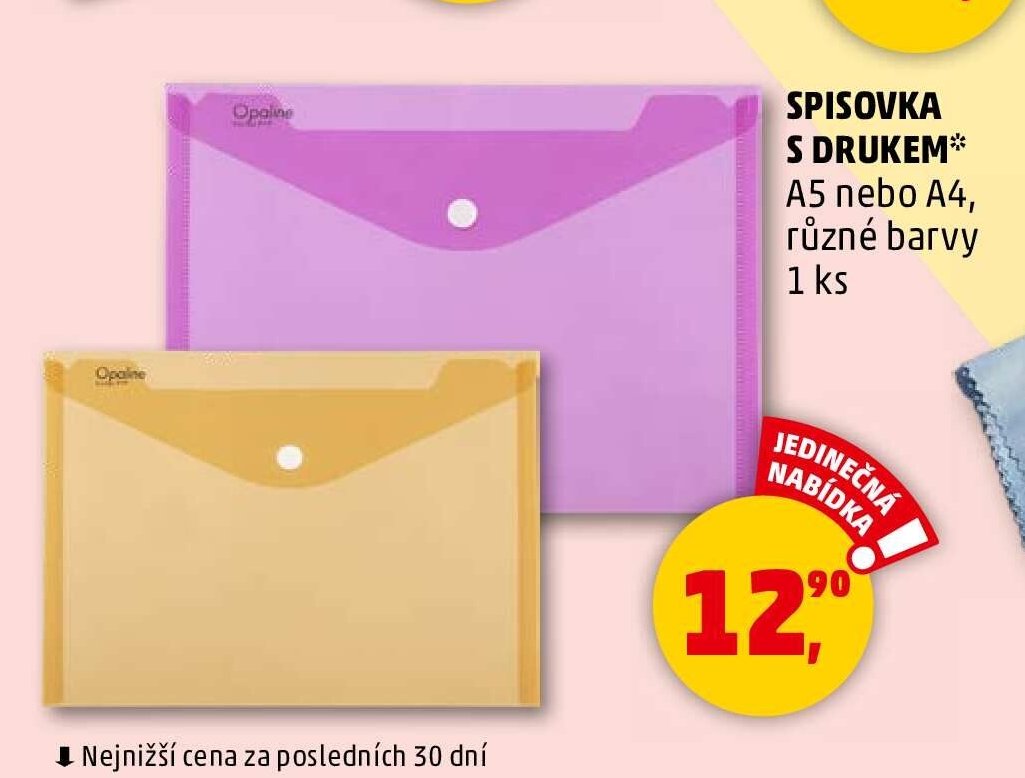 SPISOVKA S DRUKEM* A5 nebo A4, různé barvy