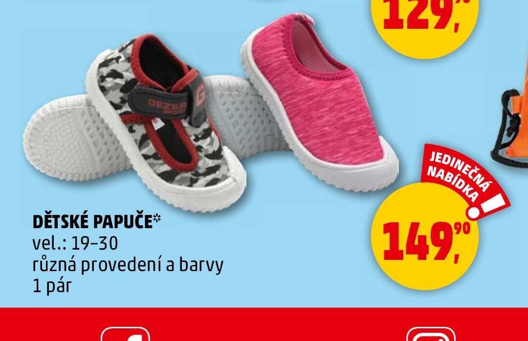 DĚTSKÉ PAPUČE
