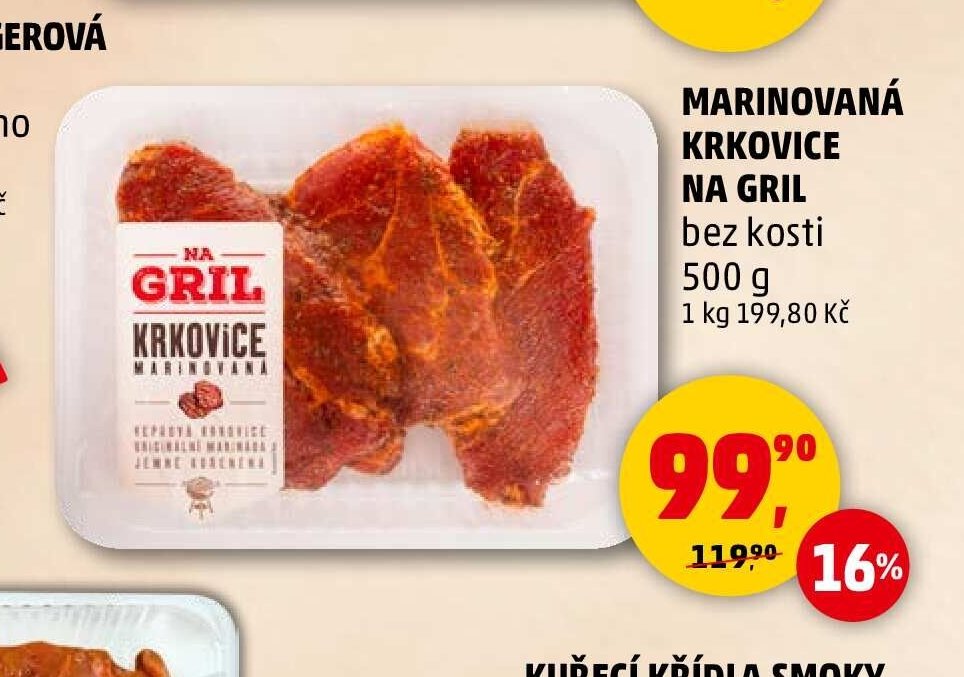 MARINOVANÁ KRKOVICE NA GRIL