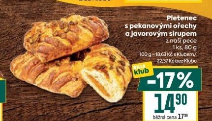Pletenec s pekanovými ořechy a javorovým sirupem z naší pece