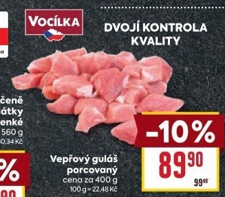 Maso na guláš vepřové Vocílka