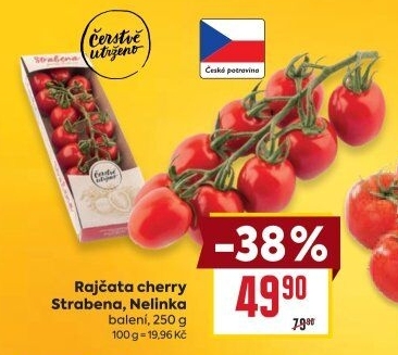 Rajčata cherry keříková Čerstvě utrženo