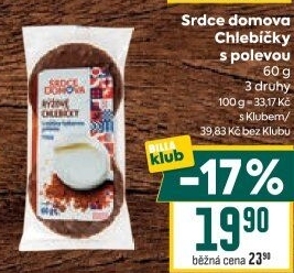 Rýžové chlebíčky polomáčené Srdce Domova