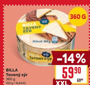 Sýr tavený Billa