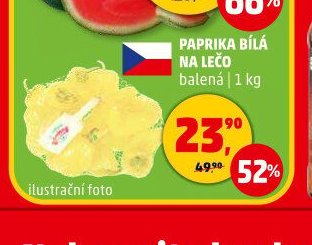 Paprika bílá na lečo