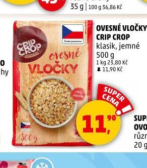 Ovesné vločky Crip Crop