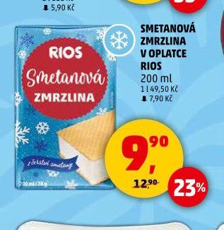 Smetanová zmrzlina Rios