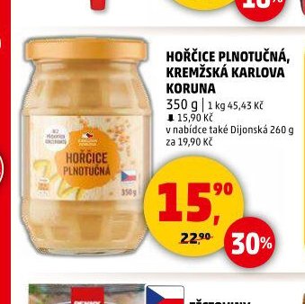 HOŘČICE PLNOTUČNÁ, KREMŽSKÁ KARLOVA KORUNA