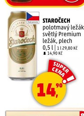 Staročech polotmavý ležák / světlý Premium