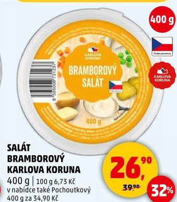 Bramborový salát Karlova Koruna