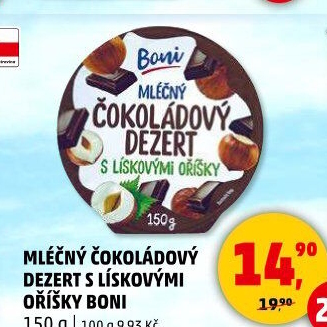 Dezert mléčný Boni