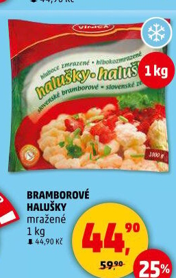 Halušky bramborové mražené Vinica