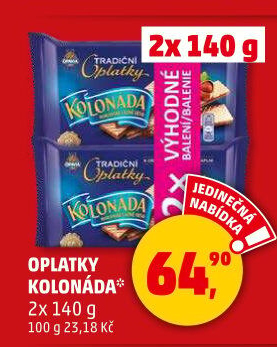 Oplatky Kolonáda Opavia