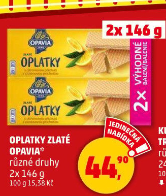Oplatky Zlaté Opavia