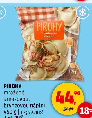 Pirohy mražené Karlova Koruna