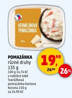Pomazánky Karlova Koruna