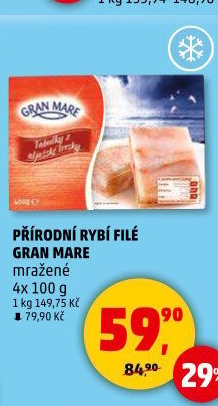 Rybí filé mražené Gran Mare