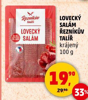 Salám lovecký Řezníkův talíř